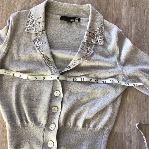 Love MOSCHINO 3/4 sleeve v neck cardigan - Picture 5 of 13
